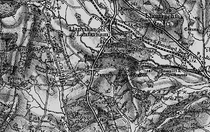 Old map of Llantarnam Abbey in 1897