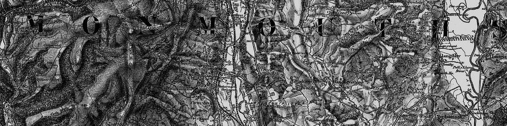 Old map of Croesyceiliog in 1897