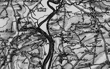 Old map of Croesyceiliog in 1898