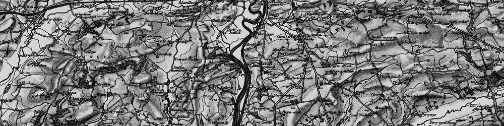 Old map of Croesyceiliog in 1898