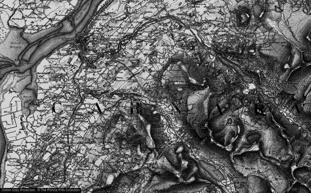 Old Map of Croesywaun, 1899 in 1899