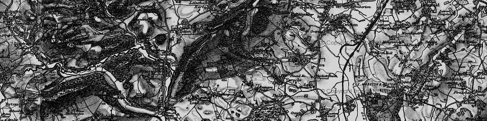 Old map of Croft in 1899