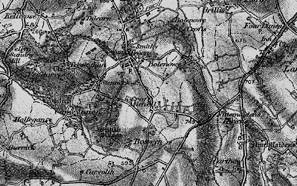 Old map of Croft Mitchell in 1896