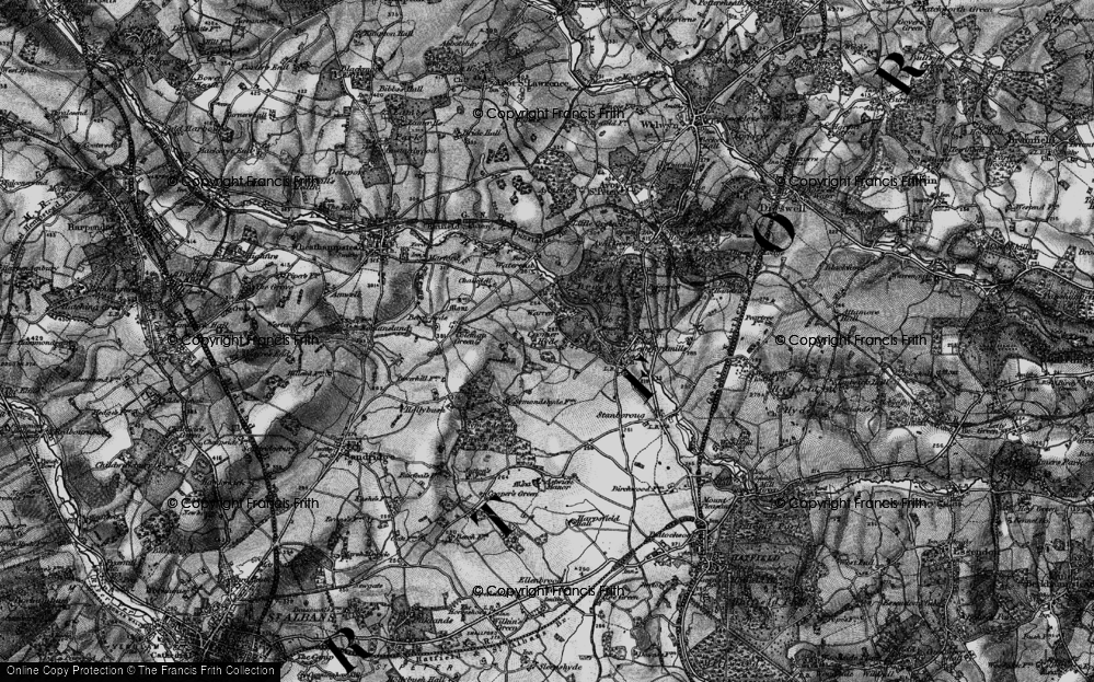 Old Map of Cromer-Hyde, 1896 in 1896