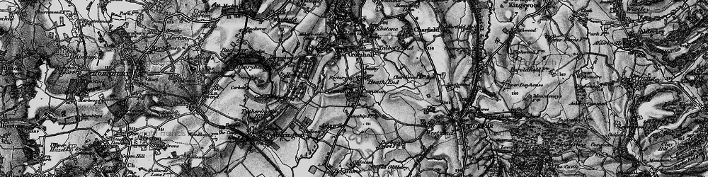 Old map of Cromhall Common in 1897