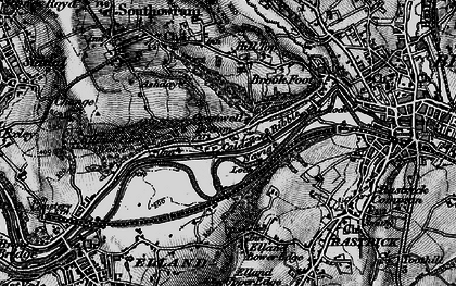 Old map of Cromwell Bottom in 1896