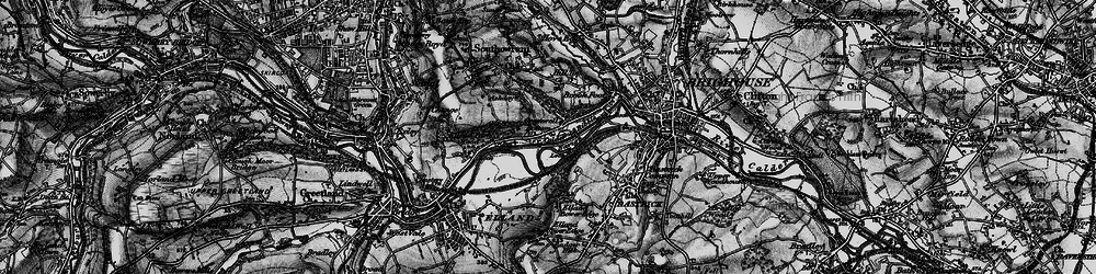 Old map of Cromwell Bottom in 1896