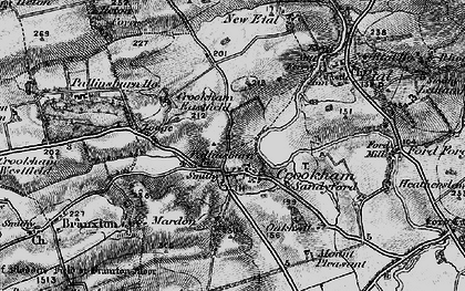 Old map of Crookham in 1897