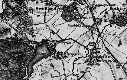 Old map of Cropston in 1899