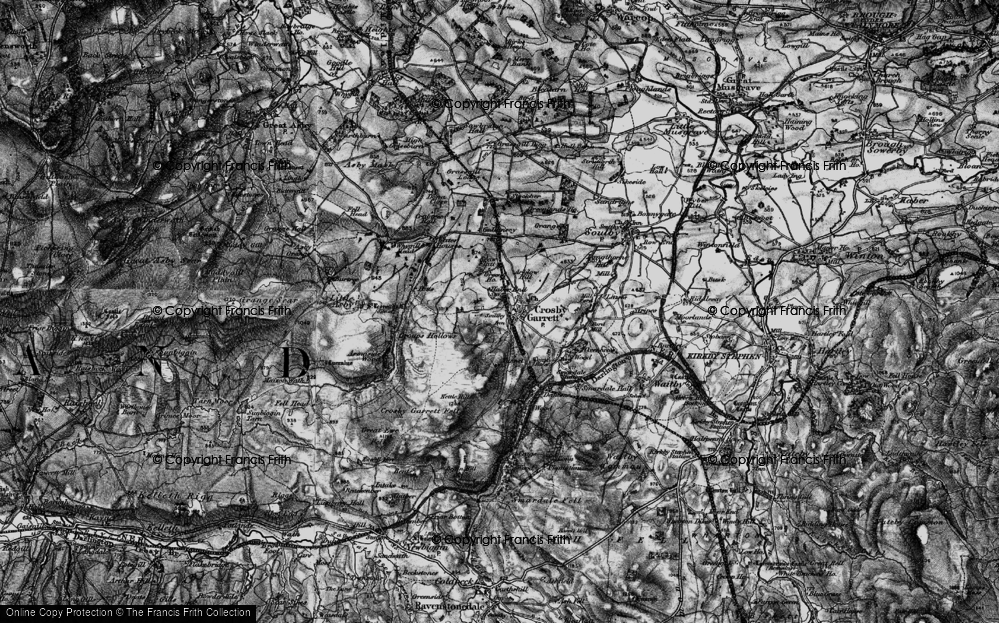 Old Map of Historic Map covering Arklow Hill in 1897