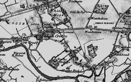 Old map of Crosby-on-Eden in 1897