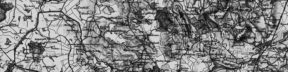 Old map of Crosemere in 1897