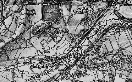 Old map of Crosland Edge in 1896