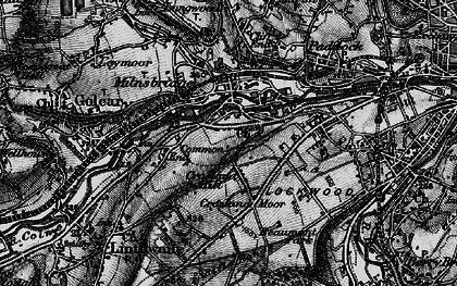 Old map of Crosland Moor in 1896