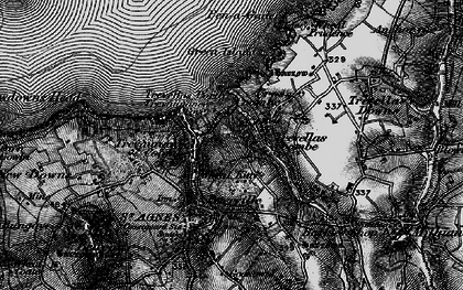 Old map of Trevaunance Cove in 1895