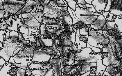 Old map of Cross End in 1895