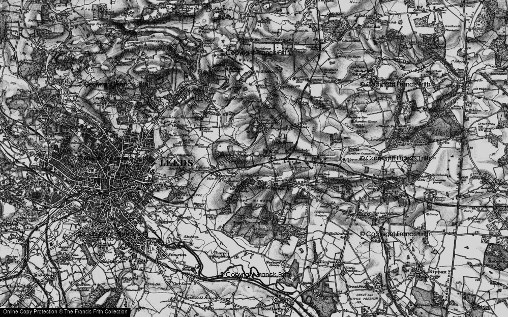 Old Map of Cross Gates, 1898 in 1898