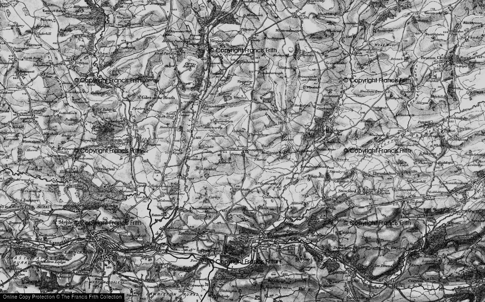 Old Map of Cross Green, 1895 in 1895