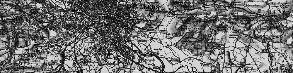 Old map of Cross Green in 1896