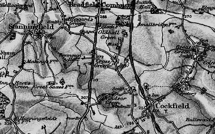 Old map of Cross Green in 1898