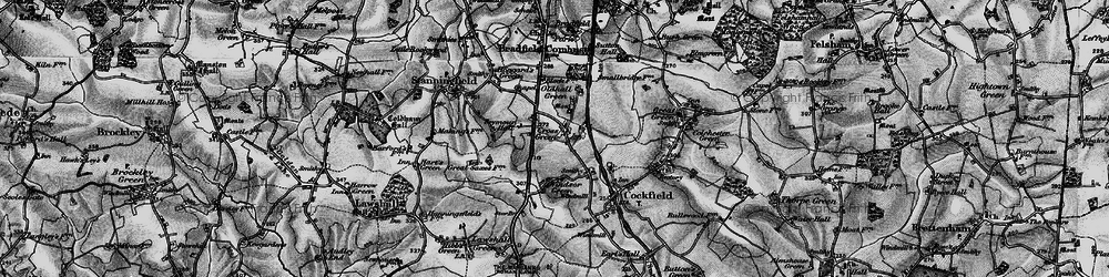 Old map of Cross Green in 1898