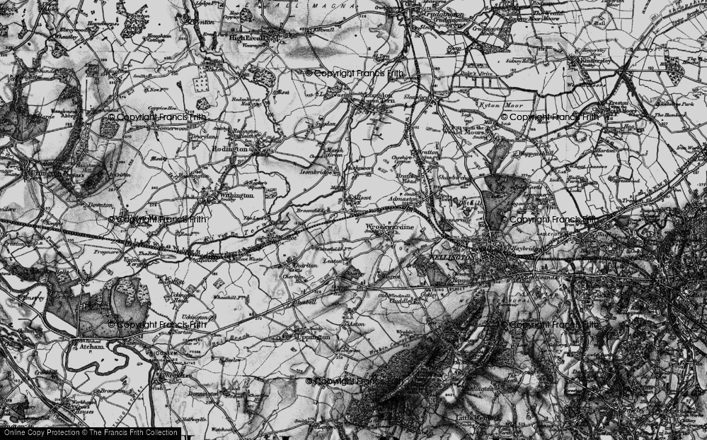 Old Map of Cross Green, 1899 in 1899