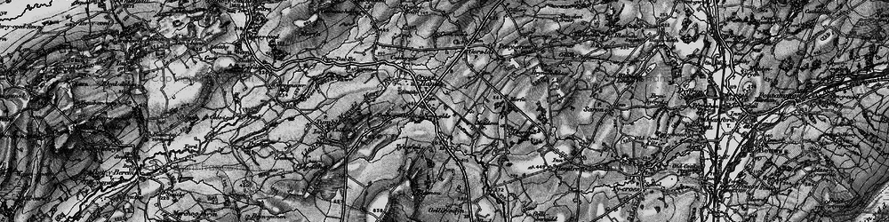 Old map of Cross Hands in 1897