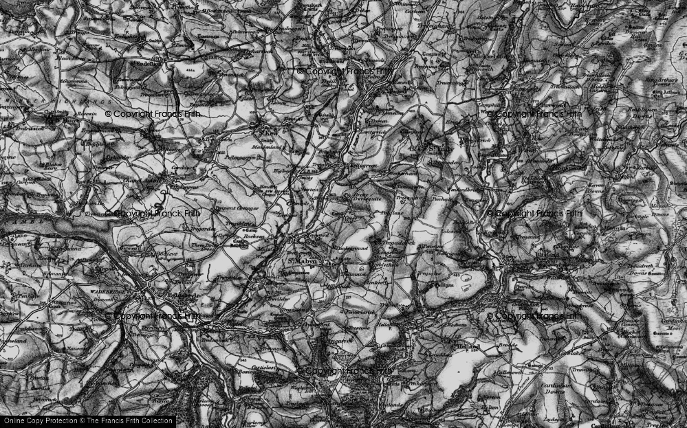 Old Map of Historic Map covering Trevisquite Manor in 1895