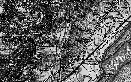 Old map of Cross Hill in 1897