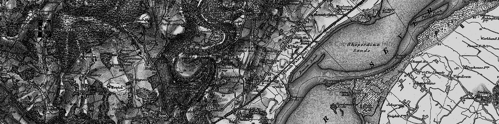 Old map of Cross Hill in 1897
