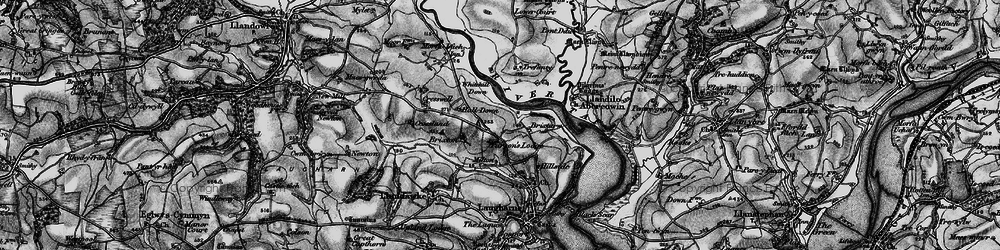 Old map of Whitehill Down in 1896