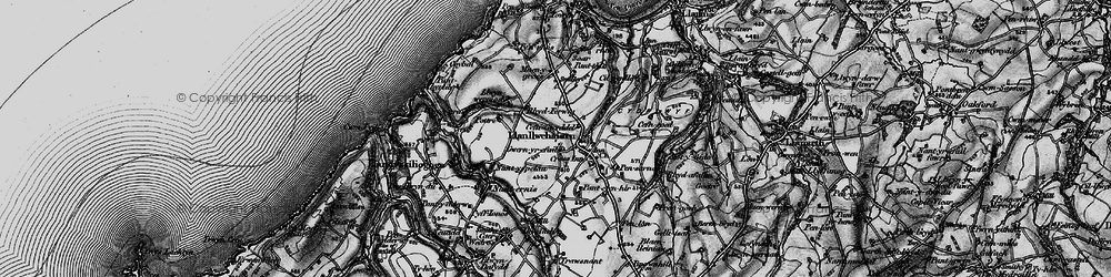 Old map of Brynonnen in 1898