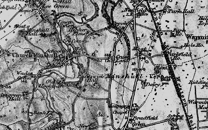 Old map of Cross Lane in 1897