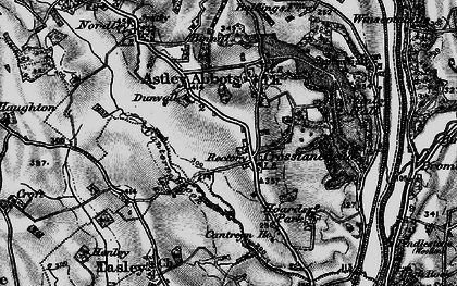 Old map of Cross Lane Head in 1899