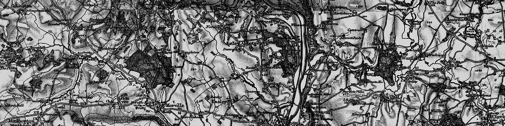 Old map of Cross Lane Head in 1899