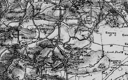 Old map of Belossack in 1895