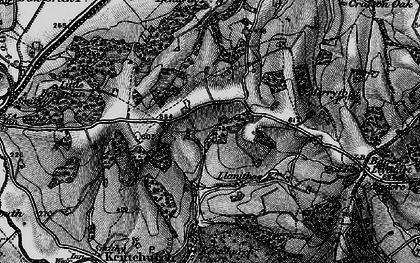 Old map of Cross Llyde in 1896
