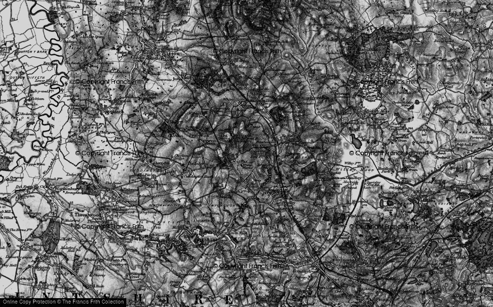 Old Map of Cross o' th' Hill, 1897 in 1897