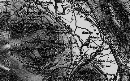 Old map of Cross Oak in 1897