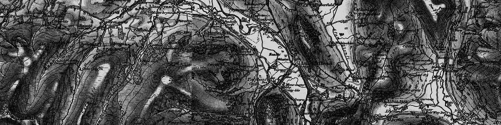 Old map of Cross Oak in 1897