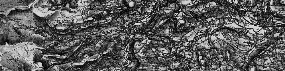 Old map of Cross Roads in 1898