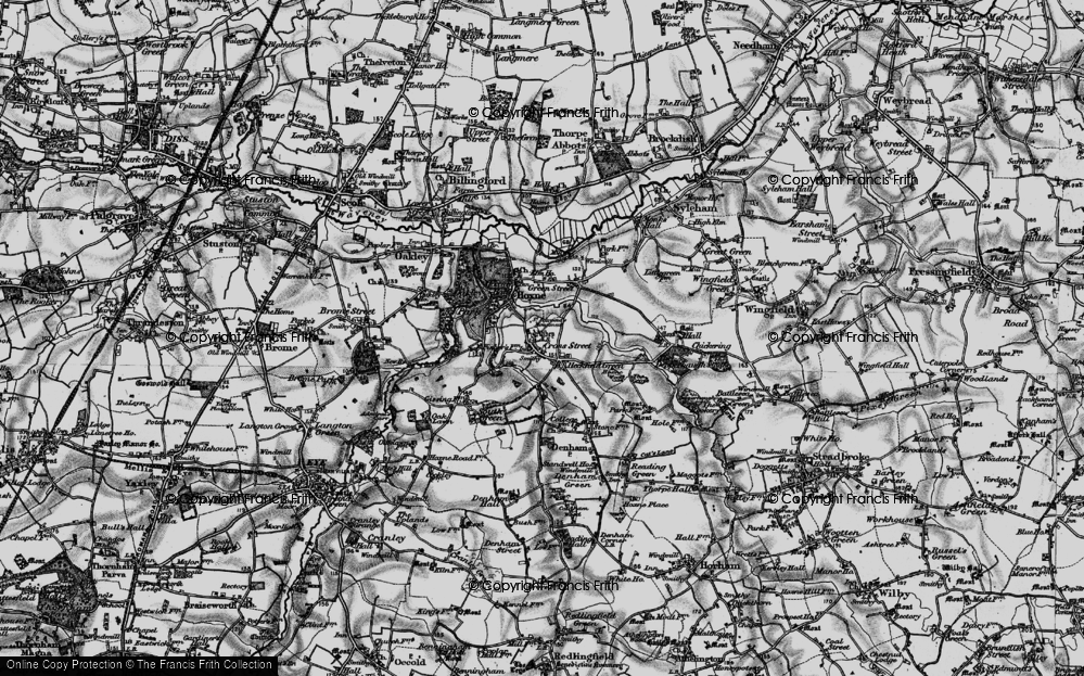 Old Map of Cross Street, 1898 in 1898