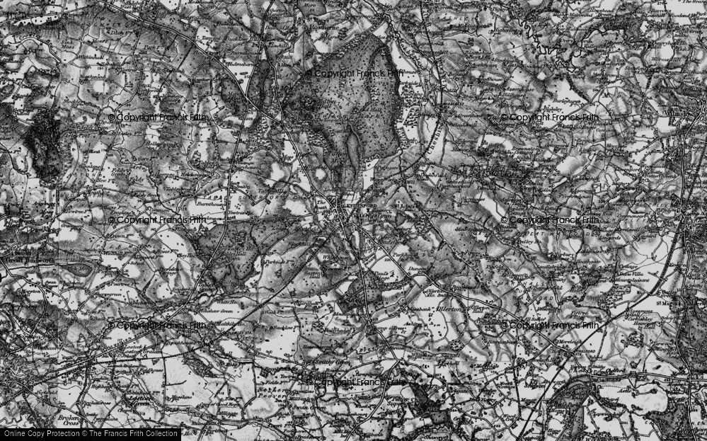 Old Map of Cross Town, 1896 in 1896