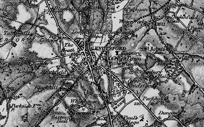 Old map of Cross Town in 1896
