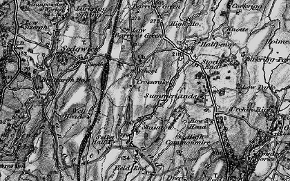 Old map of Crosscrake in 1897