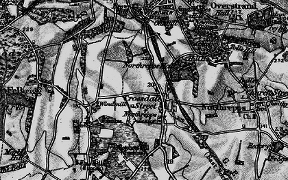 Old map of Crossdale Street in 1899