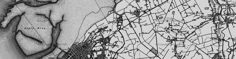 Old map of Crossens in 1896
