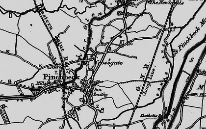 Old map of Crossgate in 1898