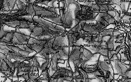 Old map of Crosshands in 1898