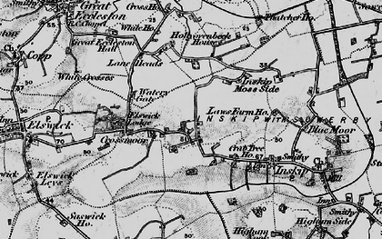 Old map of Crossmoor in 1896